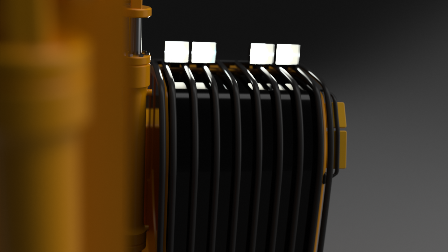 Cab with Lights on