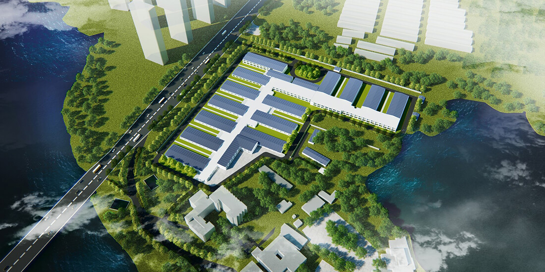 The 1,000-bed Huoshenshan Hospital in Wuhan, China, was designed in 24 hours and built in 10 days. Courtesy of CITIC ADI. modular hospitals Huoshenshan Hospital in Wuhan, China